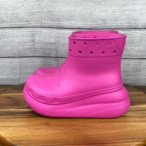 Crocs Classic Crush 6” High Top Waterproof Rain Boot Hot Pink Women’s Size 6